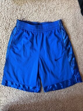 Nike Royal Blue Men's Athletic Shorts with Subtle Swoosh